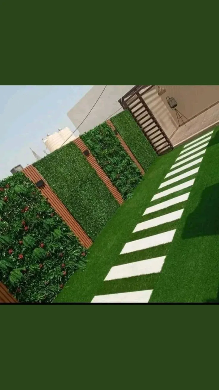 تزيين الحدائق الخارجية بعشب صناعي في جدة والمدينة مكة